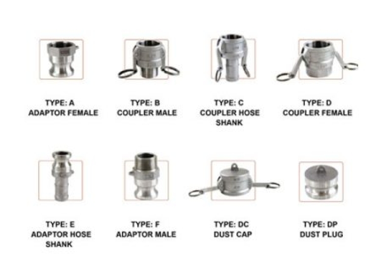 Khớp nối Camlock bằng thép không gỉ 304 & nhôm BSPT ARITA/ARITA SS304 & Aluminium Camlock Coupling BSPT