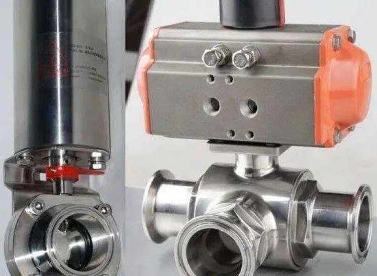 VAN BI INOX VI SINH ĐIỀU KHIỂN KHÍ NÉN- Pneumatic Ball Valves