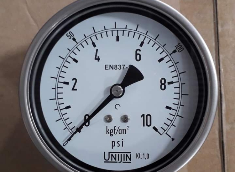 ĐỒNG HỒ ÁP SUẤT CHÂN ĐỨNG INOX | UNIJIN | P250(A)/ UNIJIN-PRESSURE-GAUGE-P250
