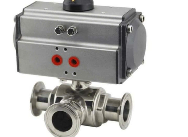 Van vi sinh điều khiển điện, Van bi vi sinh điều khiển điện