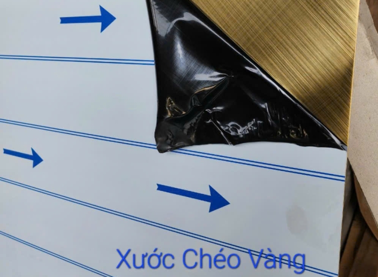 TẤM INOX XƯỚC VÀNG