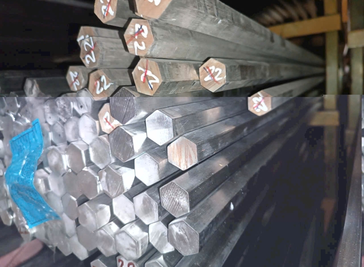 THANH LỤC GIÁC INOX 304|316 PHI 22|S304|316 Stainless Steel Hexagon Bar | Diameter 22mm